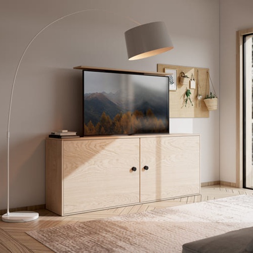 Giá Treo Tivi Di Động Brateck LP66E-46ML | Nâng Hạ Bằng Động Cơ