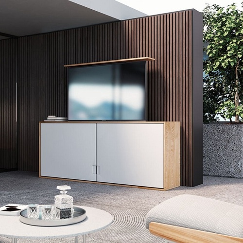 Giá Treo Tivi Di Động Brateck LP66E-46ML | Nâng Hạ Bằng Động Cơ