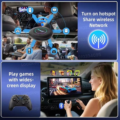 Android Box Ô Tô Carlinkit Tbox Ultra 2, Chip Qualcomm SM6350, Ram 8G/128G, Android 15